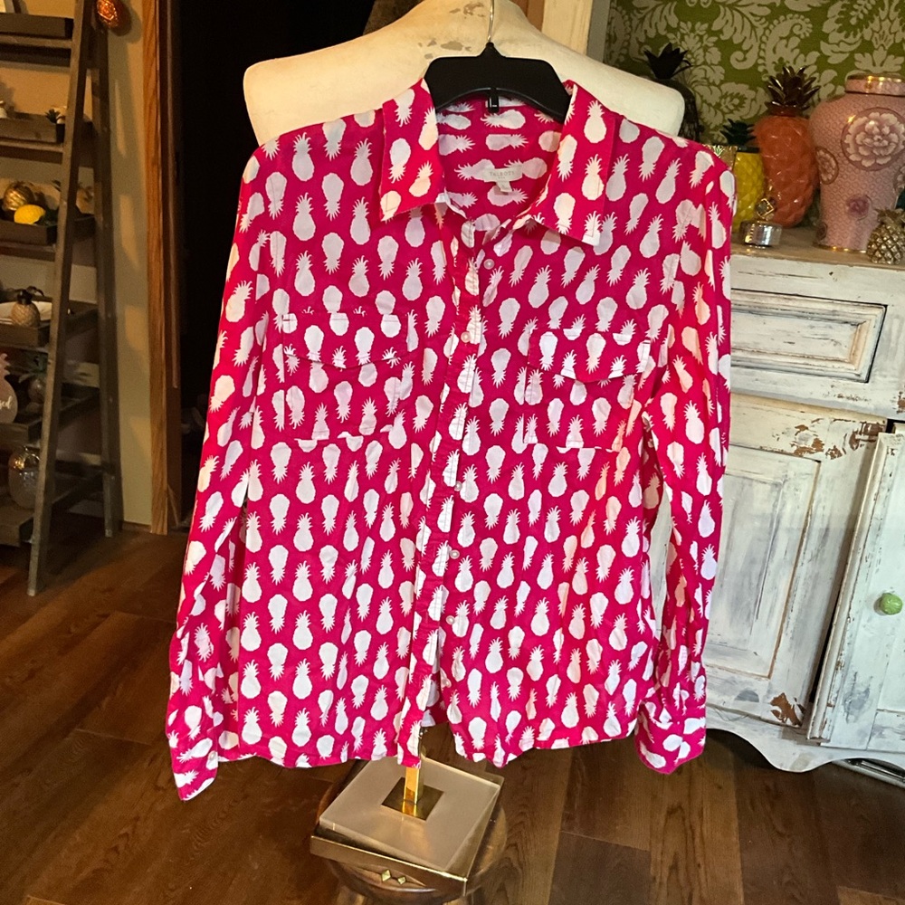 Talbots Large Ls Button Up - image 1